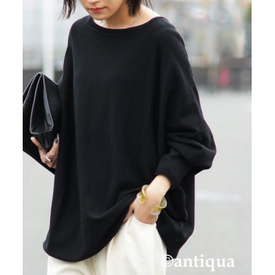 ふるさと納税 和泉市 【ANTIQUA/アンティカ】ドルマンニット トップス 長袖 綿(NA-00297-10-F) ANTIQUA/アンティカ】ドルマンニット トップス 長袖 綿(NA-00297