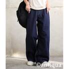 【ANTIQUA/アンティカ】ワイドデニムパンツ ノンウォッシュ M　(PL-00009-20-M)