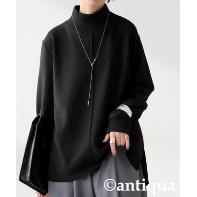 【ANTIQUA/アンティカ】モックネックトップス 裏起毛(PY-00821-05-Onesize)