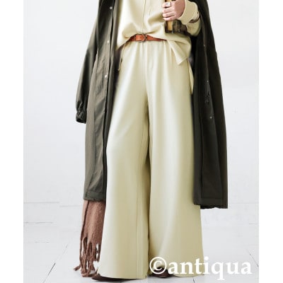 【ANTIQUA/アンティカ】裏起毛 ワイドパンツ(PY-00820-01-Onesize)