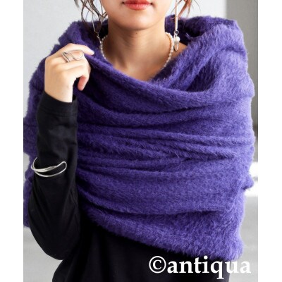 【ANTIQUA/アンティカ】4WAY シャギー スヌード(PA-03823-23-Onesize)