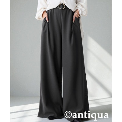 【ANTIQUA/アンティカ】裏起毛 ワイドパンツ(PY-00820-15-Onesize)