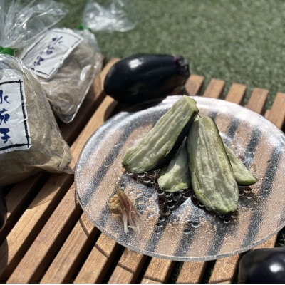 水茄子(生)5個・水茄子糠漬け(5個)セット