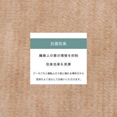カーペット 江戸間 4.5畳 防音 ペット対応 厚手 ナンテン 261×261cm ベージュ 日本製