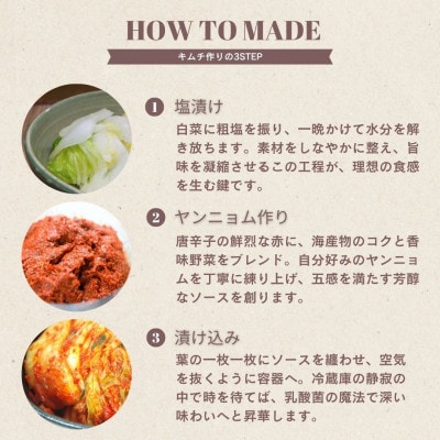 【国産】白菜キムチカット(1kg)慶尚北道英陽産の唐辛子使用!自家製ヤンニョム　絶品おつまみ・漬物