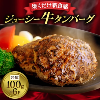 和泉市牛タンバーグ100g×6パック(冷凍)