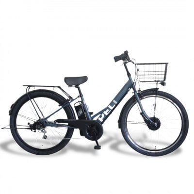 【100%完成車納品】 PELTECH　27.5　V型電動アシスト自転車外装6段 TDA-728L