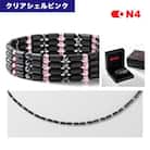 ON4　オンフォー TYPE-C クリアシェルピンク　タイリッシュ軽量 磁気ネックレス 管理医療機器