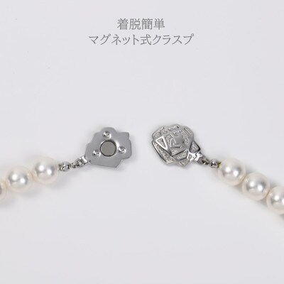 【RoseYumiRose】9mm&10mmパール2点セット(ネックレス/イヤリング)ホワイト