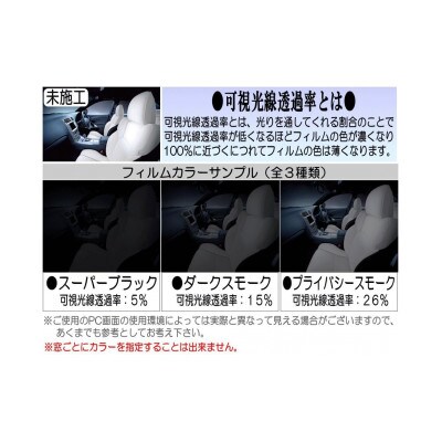 リア (s) カローラフィールダー E14 (5%) カット済み カーフィルム NZE141G
