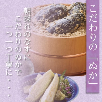 お好みの漬かり具合を堪能 泉州特産職人仕込みの水ナスぬか漬け6個入り 熟成の変化を味わう