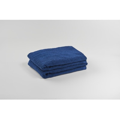 ●【日本製】ホテルスタイル ミニバスタオル　クラシックブルー 2枚セット