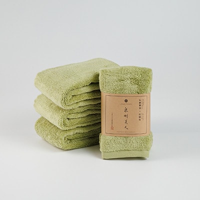 ●「泉州美人」フェイスタオル　柳 4枚セット