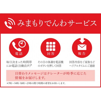 みまもりでんわサービス(固定電話6か月コース)No.1154