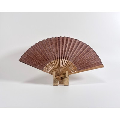 伊勢型紙 小紋扇子【寄せ小紋・花と波】