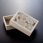 伊勢型紙文様の宝箱【雪華】卓上を飾る小箱　収納　卓上整理