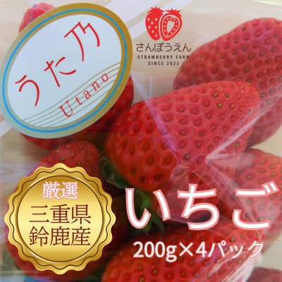 三重県オリジナル品種!「うた乃」200g×4パック