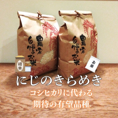 先行予約!R7年産　にじのきらめき　10kg(5kg×2袋)　コシヒカリに代わる耐暑性品種