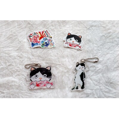 感動の絵本『このよでいちばんおいしいさかな』+キーホルダー2個+ステッカーシール2枚
