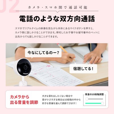 屋内防犯カメラ みてるちゃん ペット見守りカメラ　室内でスマホからベビーを見守る WTW-W1