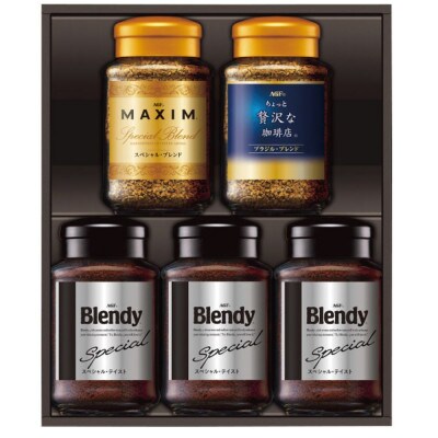 【お中元】AGF(R)　インスタントコーヒー　バラエティギフト　(65g×2、70g×3)　のし付き