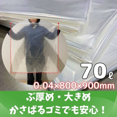 エコリズム(リサイクルポリ袋)70L 100枚(0.04×800×900)