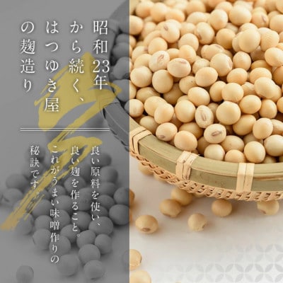 味噌詰合せ(4種×各1kg・計4kg) 保存料・酒精等無添加【はつゆき屋】
