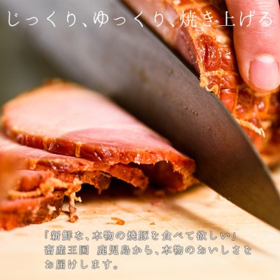 鹿児島県産焼豚大ブロック合計1kg(500g×2ブロック)