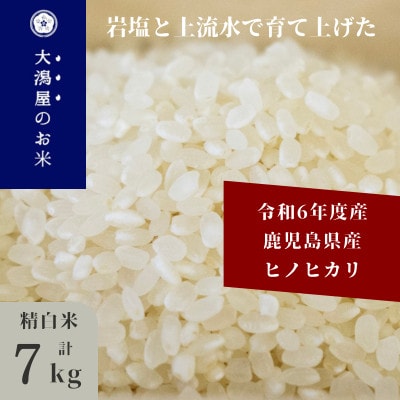 令和6年産　鹿児島県産ヒノヒカリ白米　計7kg