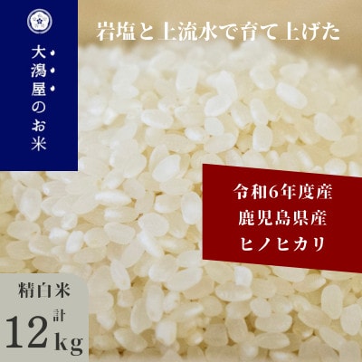 令和6年産　鹿児島県産ヒノヒカリ白米　計12kg