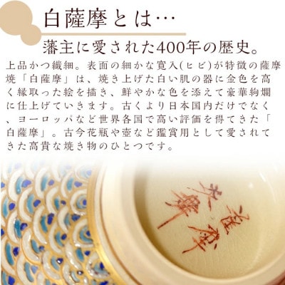 白薩摩 ぐい呑 焼物 陶器 伝統工芸品 薩摩焼【炎舞陶苑】No.125