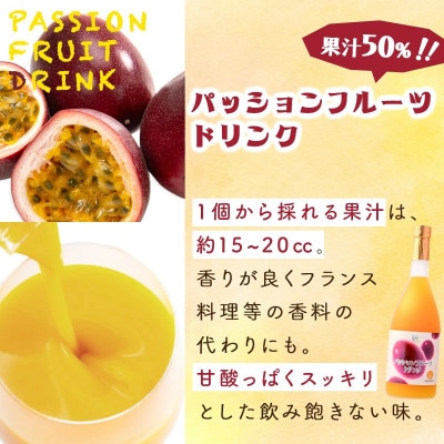 【毎月定期便】驚きの果実感!　宮崎果汁 ドリンク2本セット(グァバ、パッションフルーツ)全12回