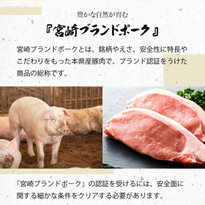 宮崎県産ブランド豚のロースとバラスライスセット　計1kg(ロース500g、バラスライス500g)　