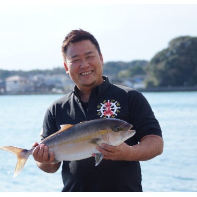 AEL(養殖エコラベル)「e-かんぱち」丸ごと1尾(ラウンド3.0kg～3.8kg) AG-CD1