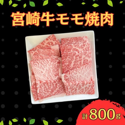 宮崎牛 モモ焼肉 計800g(400g×2)(串間市)
