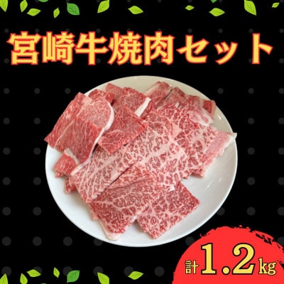 宮崎牛焼肉セット 計1.2kg(串間市)