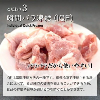 【小分け&個別凍結でバラバラ】宮崎県産鶏ももカット1.5kg(串間市)