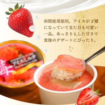 串間市産 イチゴ使用!いちごアイス詰合せ(9個)