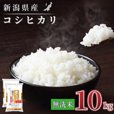 【毎月定期便】【3か月定期便】新潟県産 コシヒカリ 10kg (無洗米)全3回