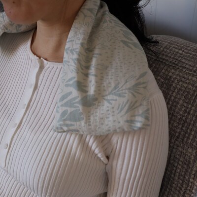 【温活】抗菌加工でいつでも清潔!　じんわりあったか玄米カイロLサイズ C/#そよぐ セイジ