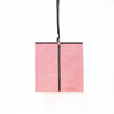 △BAG small　C/#ピンク ヘリンボン