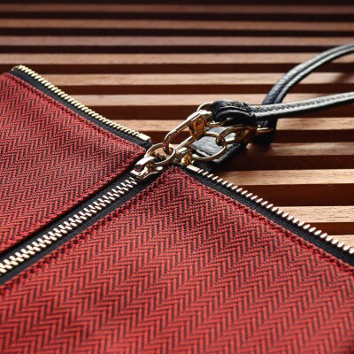 △BAG small　C/#レッド ヘリンボン