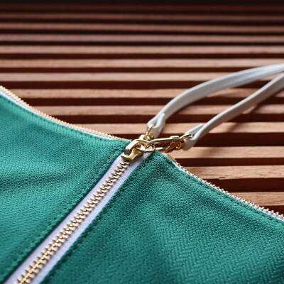 △BAG large　C/#グリーン ヘリンボン