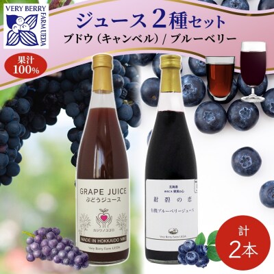 有機キャンベル・ブルーベリージュース飲み比べ710ml×2本[No.5613-0854]