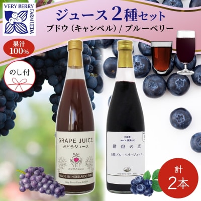 有機キャンベル・ブルーベリージュース飲み比べ710ml×2本[No.5613-0861]
