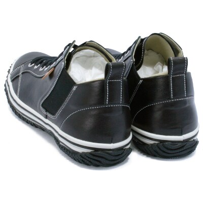 レザースニーカー SPM‐442 BLACK M(25.5cm)