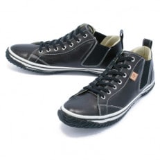 レザースニーカー SPM‐442 BLACK LL(27.5cm)