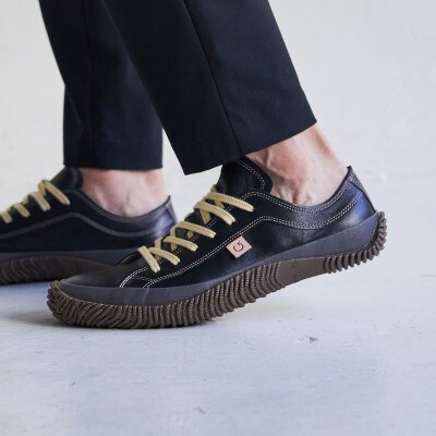 【SPINGLE(スピングル)】 SP-110 Black M(25.5cm) スニーカー 靴