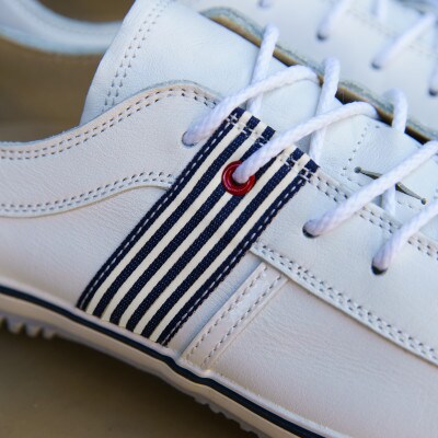 【SPINGLE(スピングル)】 SP-168 White/Navy S(24.5cm) スニーカー