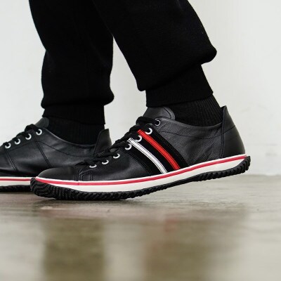 【SPINGLE(スピングル)】 SP-198 Black SS(23.5cm) スニーカー 靴